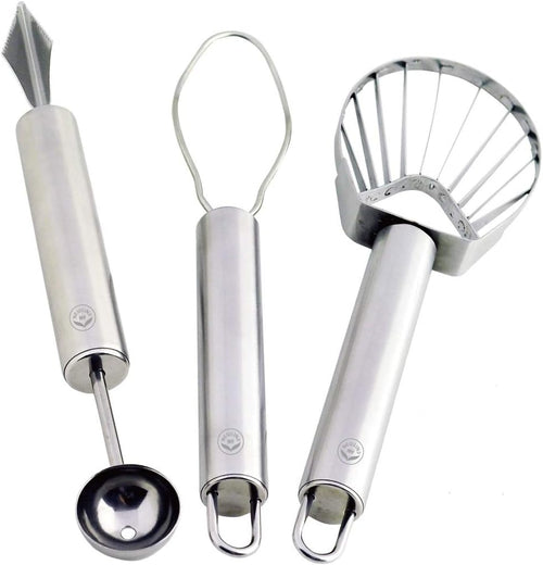 Stainless Steel Kitchen Tools: Fruit Helper 3 Pcs