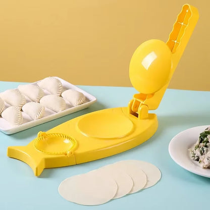 2 in 1 Diy Dumplings Maker Mold Machine Kitchen Dumpling Making Tool Dough Pressing Tool Dumpling Skin Artifact Kitchen Gadgets