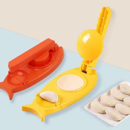 2 in 1 Diy Dumplings Maker Mold Machine Kitchen Dumpling Making Tool Dough Pressing Tool Dumpling Skin Artifact Kitchen Gadgets