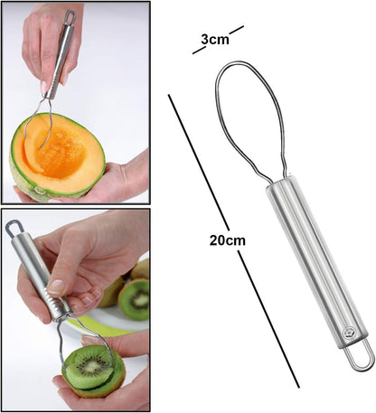 Stainless Steel Kitchen Tools: Fruit Helper 3 Pcs