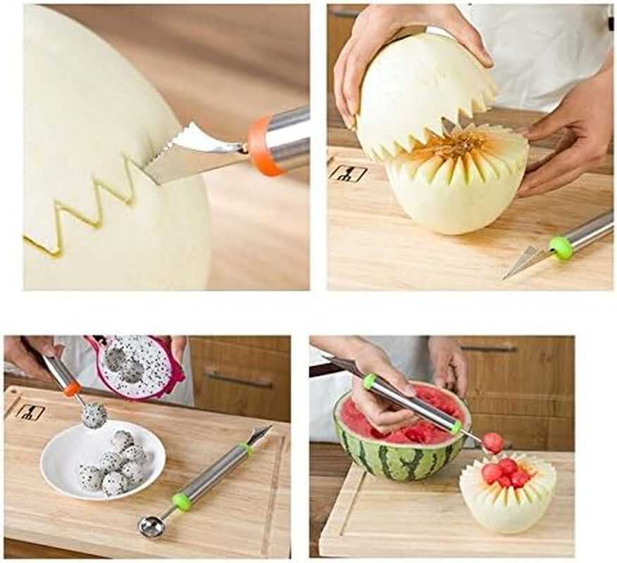 Stainless Steel Kitchen Tools: Fruit Helper 3 Pcs